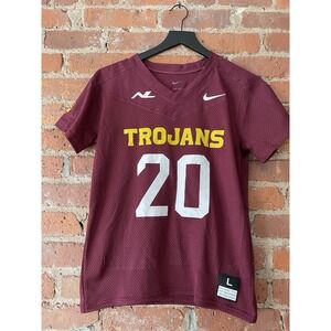 NWT Nike Mesh Flag Football Jersey Youth Boy's Large Red Trojans #10 Dri-Fit